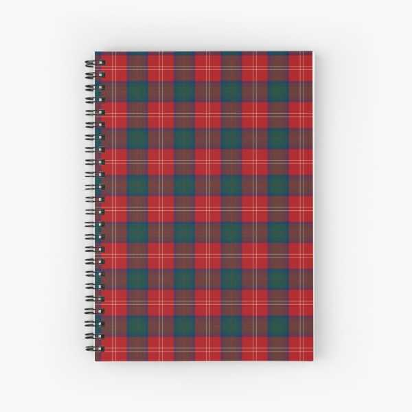 Chisholm tartan spiral notebook