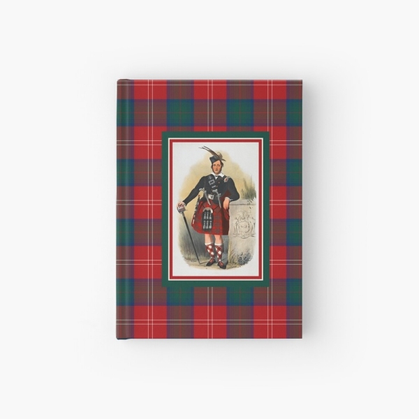 Chisholm vintage portrait with tartan hardcover journal