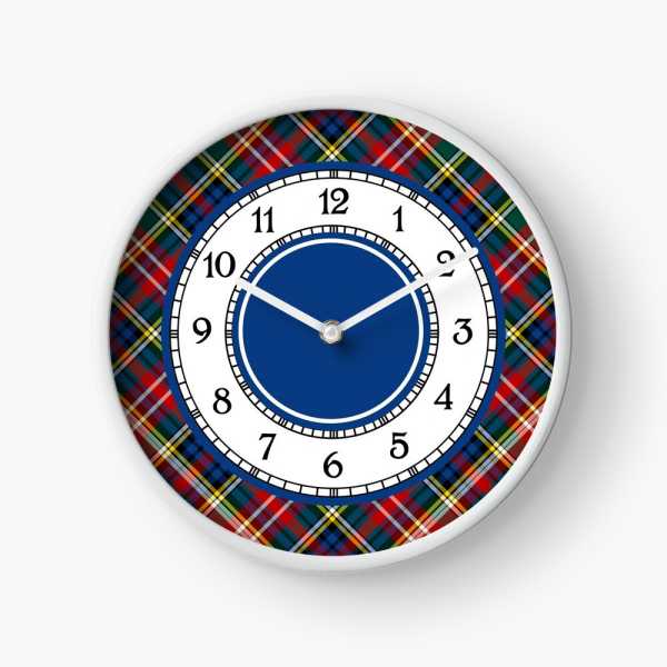 Christie tartan wall clock