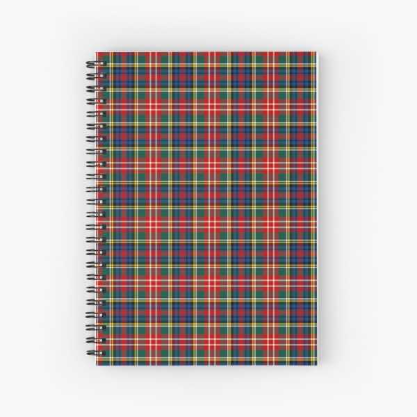 Christie tartan spiral notebook