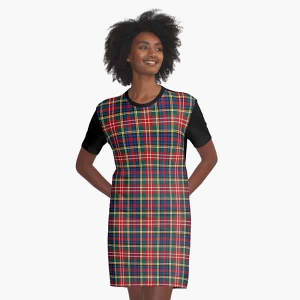 Christie tartan tee shirt dress