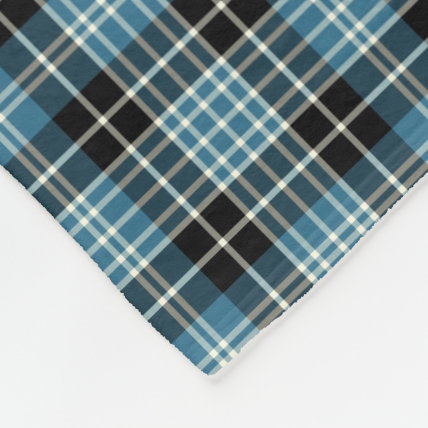 Clark tartan fleece blanket