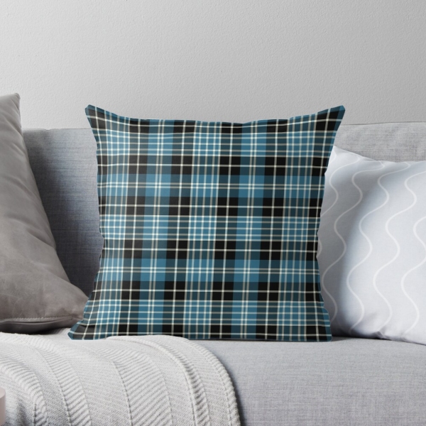 Clark tartan throw pillow