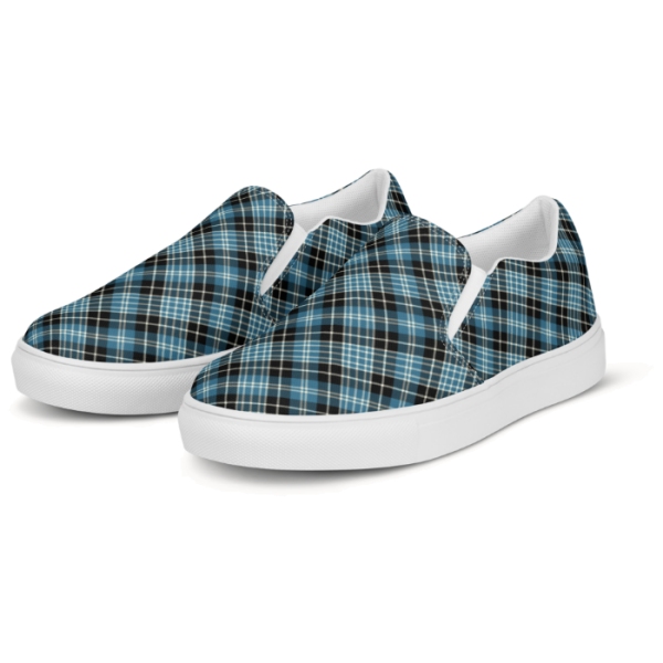 Clark tartan men's slip-on shoes