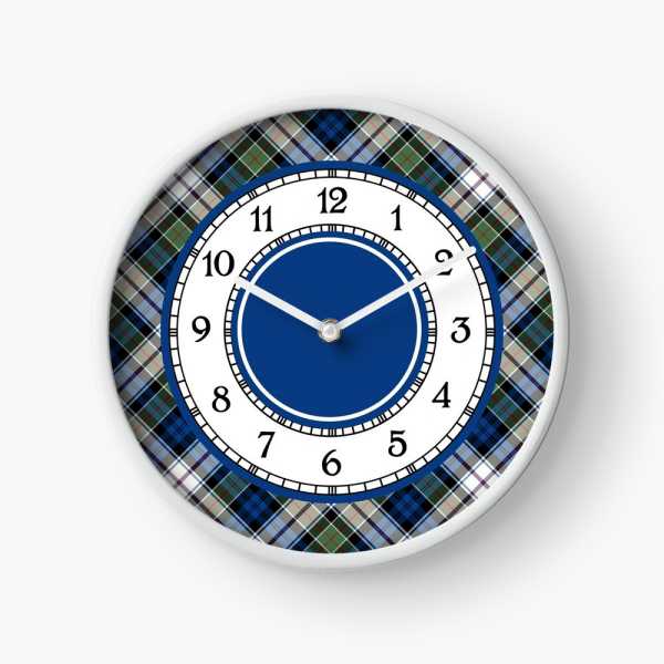 Clan Colquhoun Dress tartan wall clock