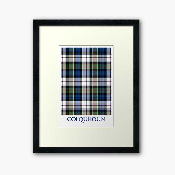 Clan Colquhoun Dress tartan framed print