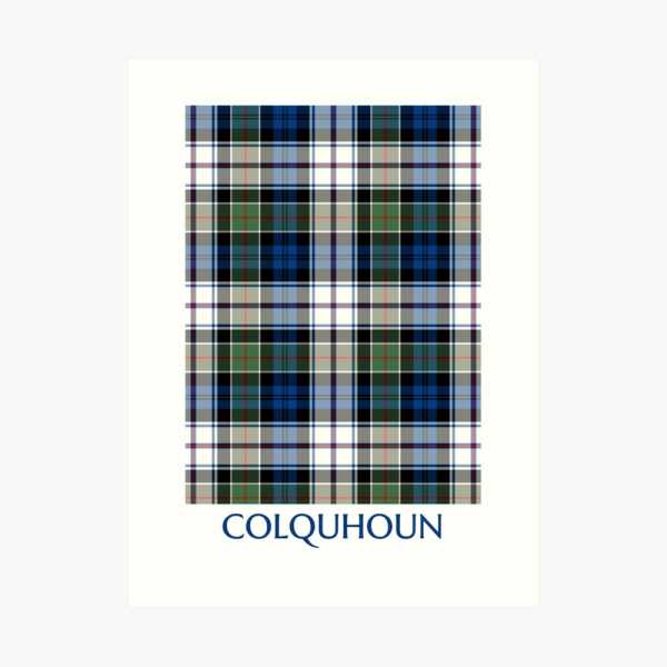 Clan Colquhoun Dress tartan art print