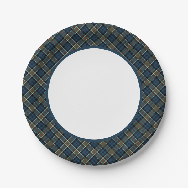 Clan Colquhoun Tartan Paper Plates