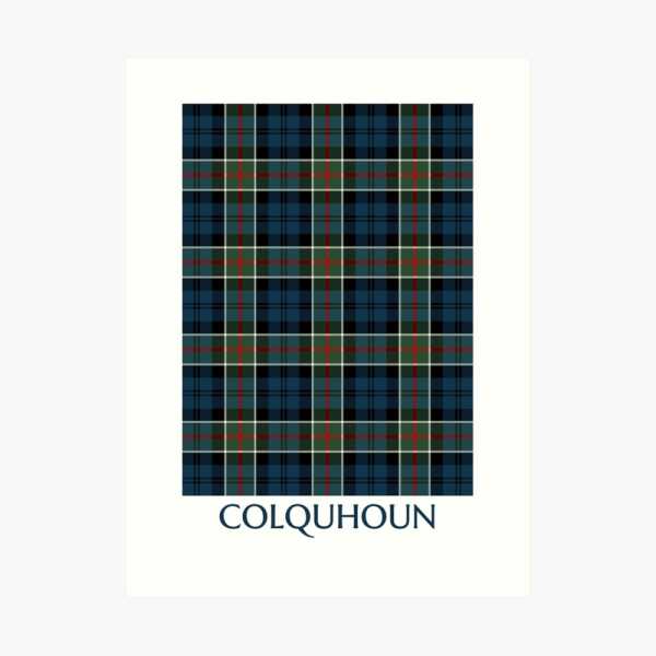 Colquhoun tartan art print