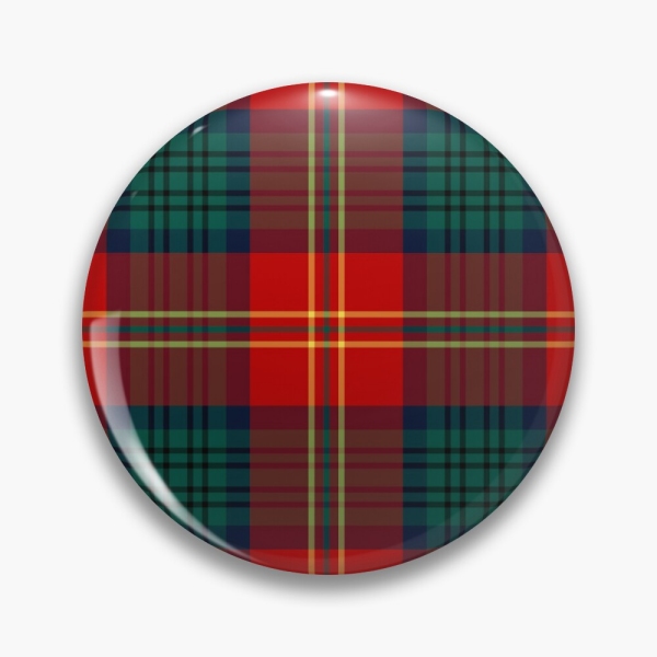 Clan Connolly tartan pinback button