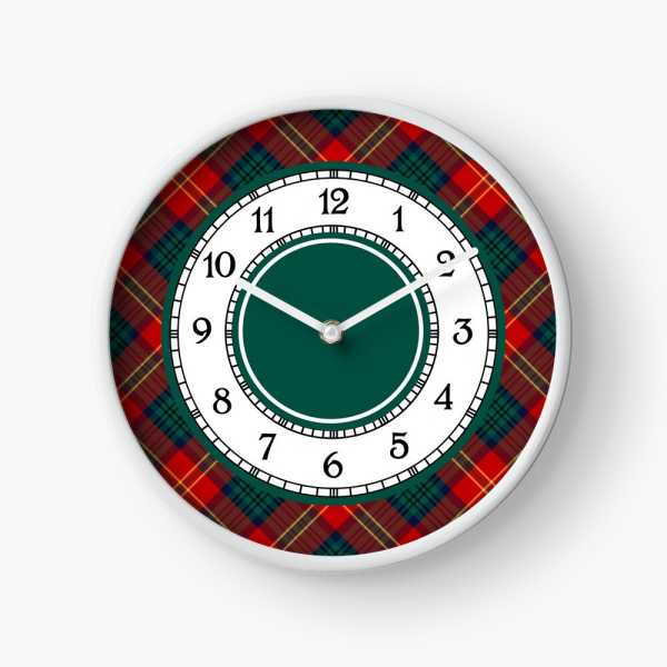 Clan Connolly Tartan Wall Clock