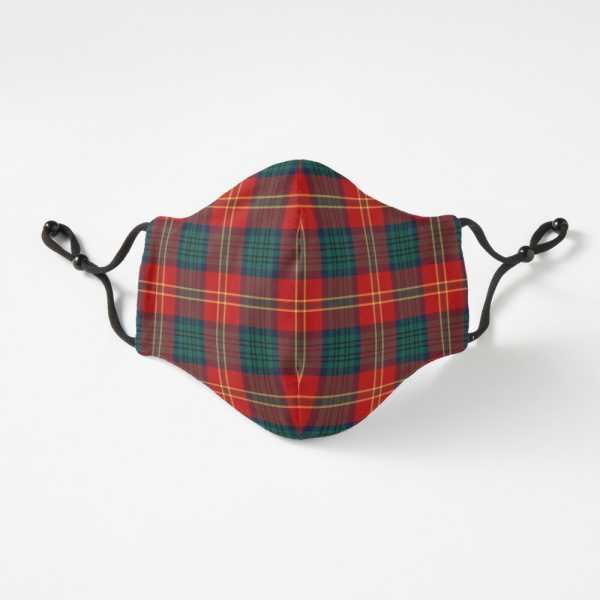 Clan Connolly tartan fitted face mask