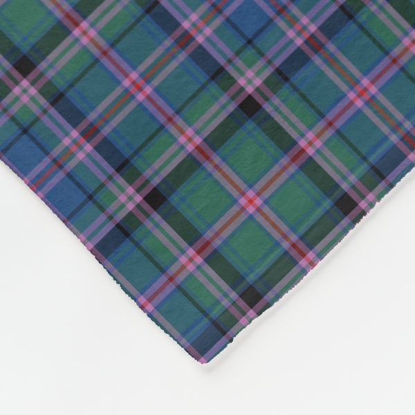 Cooper tartan fleece blanket