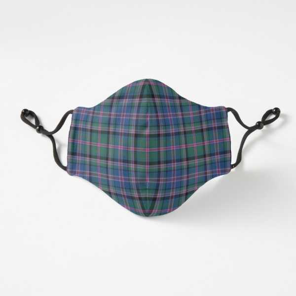 Cooper tartan fitted face mask