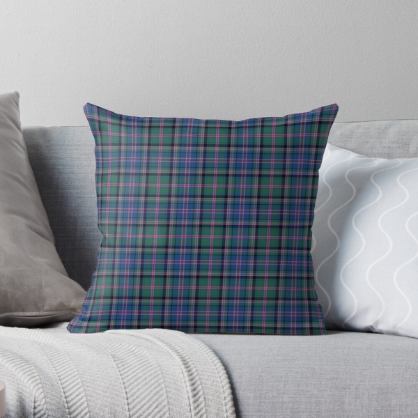 Cooper tartan throw pillow