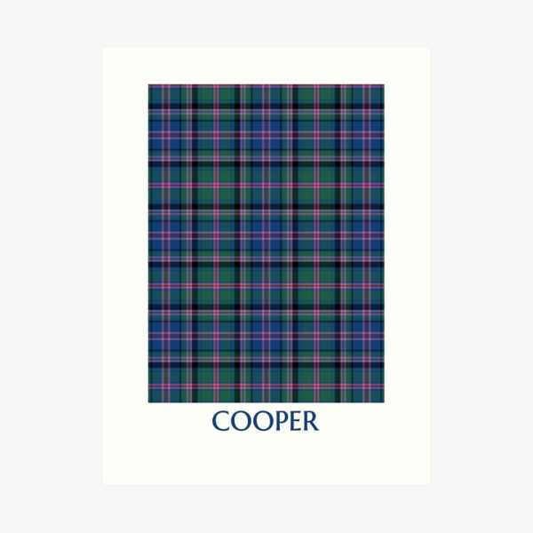 Clan Cooper Tartan Print