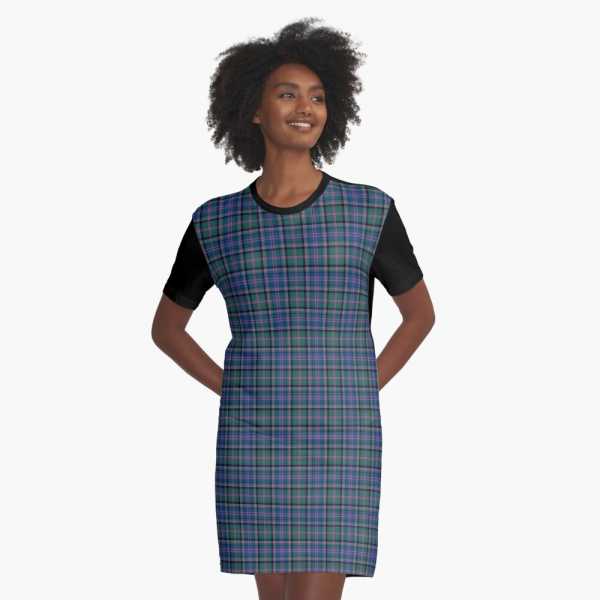 Cooper tartan tee shirt dress