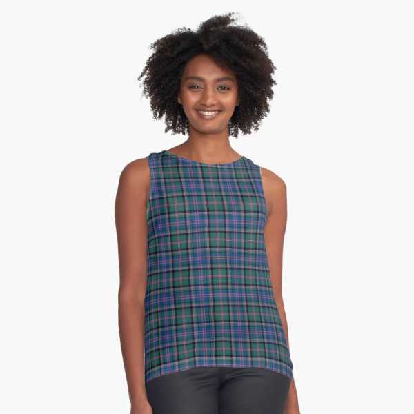 Cooper tartan sleeveless top