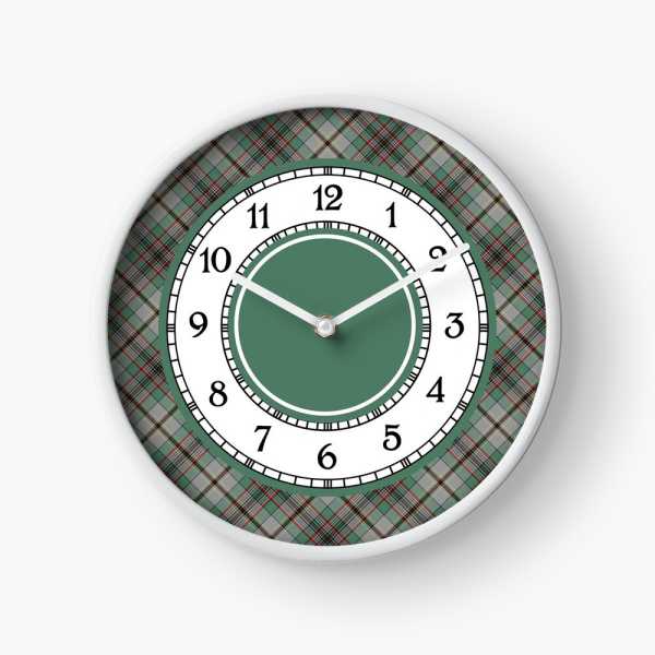 Craig tartan wall clock