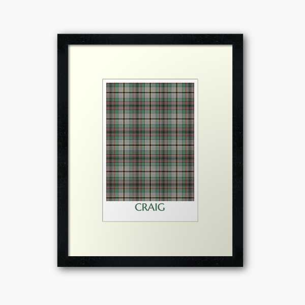 Craig tartan framed print