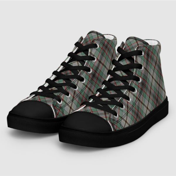 Craig tartan men's black hightop shoes