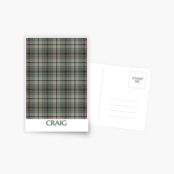 Clan Craig Tartan Postcard
