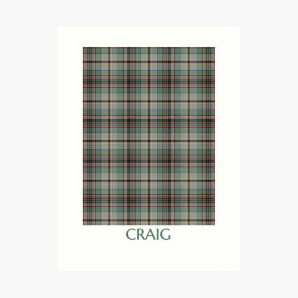 Clan Craig Tartan Print