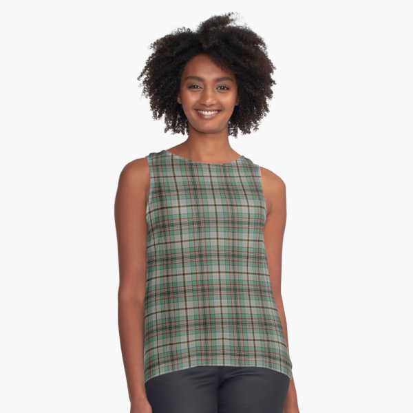 Craig tartan sleeveless top