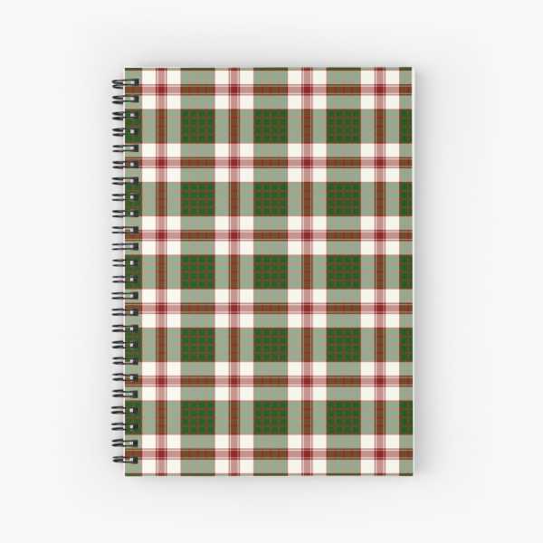 Clan Crawford Dress tartan spiral notebook