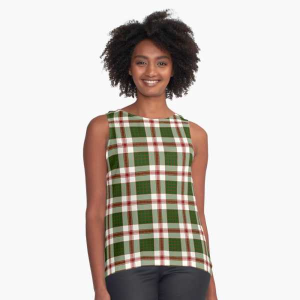 Clan Crawford Dress tartan sleeveless top