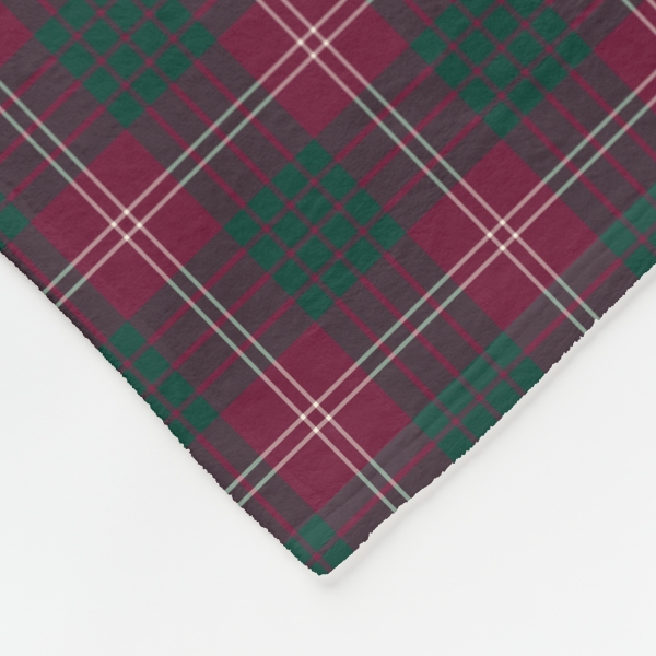 Crawford tartan fleece blanket