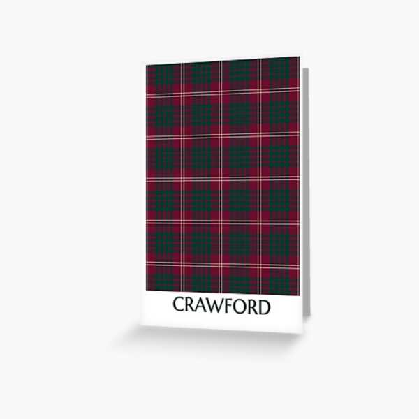 Crawford tartan greeting card