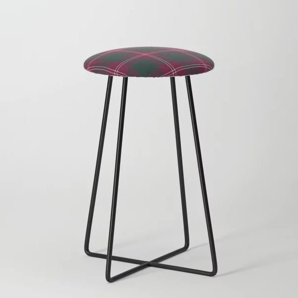 Clan Crawford Tartan Counter Stool