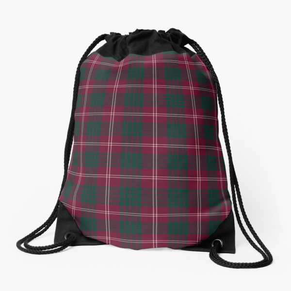 Crawford tartan drawstring bag