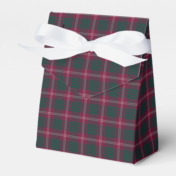 Crawford tartan favor box