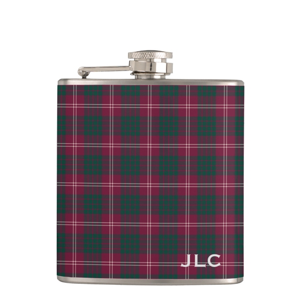 Clan Crawford Tartan Flask