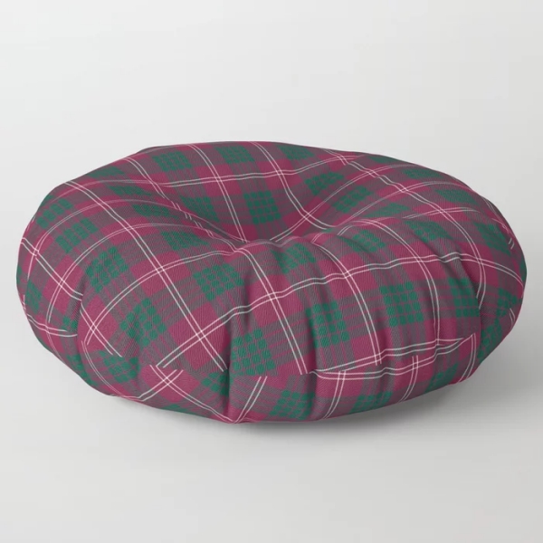 Crawford tartan floor pillow