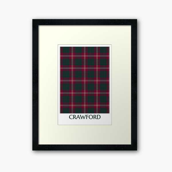 Crawford tartan framed print