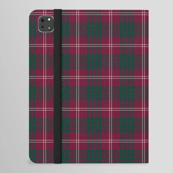Clan Crawford Tartan iPad Folio Case