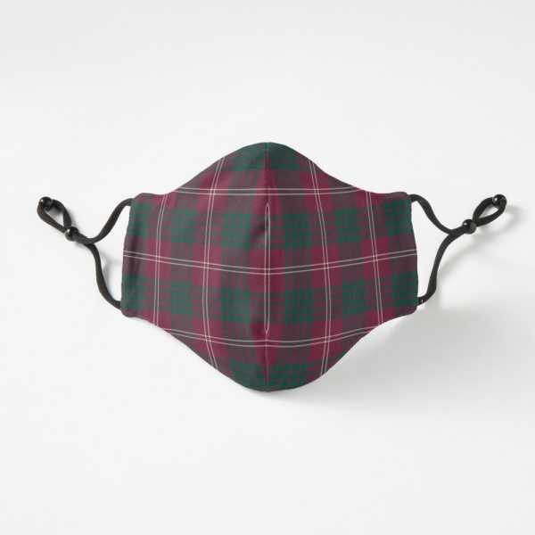 Crawford tartan fitted face mask