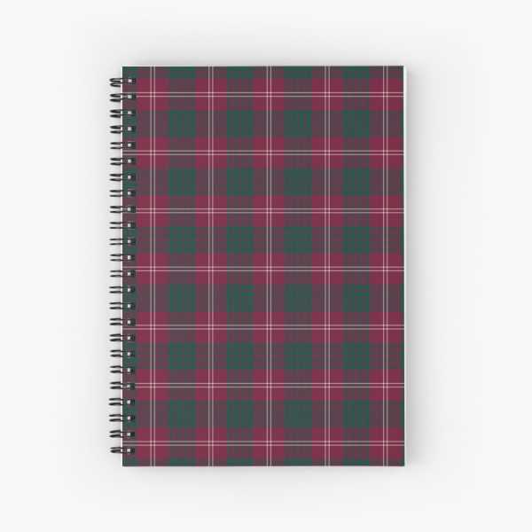 Crawford tartan spiral notebook