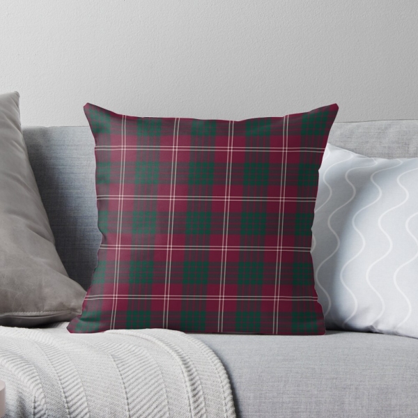 Crawford tartan throw pillow