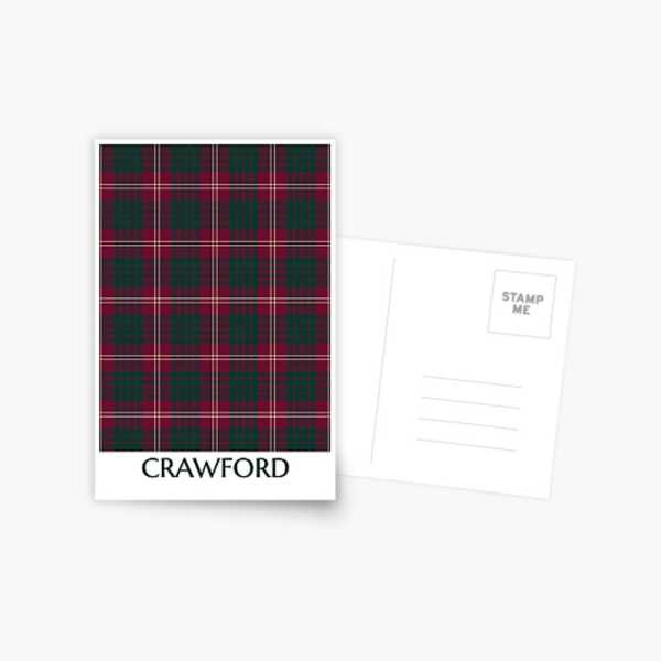 Clan Crawford Tartan Postcard