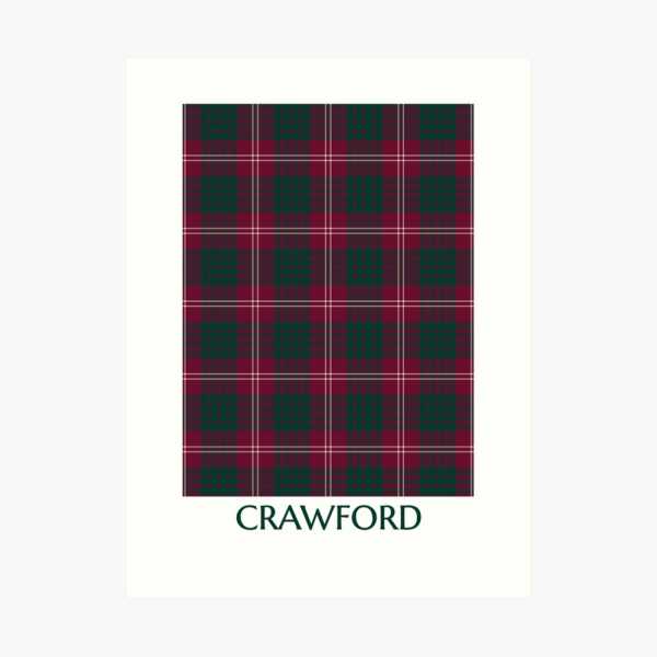 Crawford tartan art print