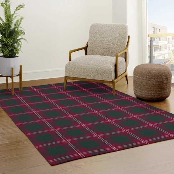 Crawford tartan area rug