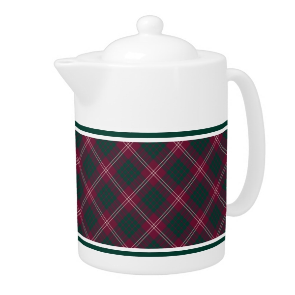 Crawford tartan teapot