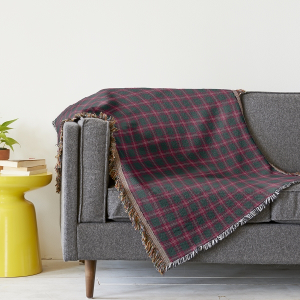 Crawford tartan throw blanket