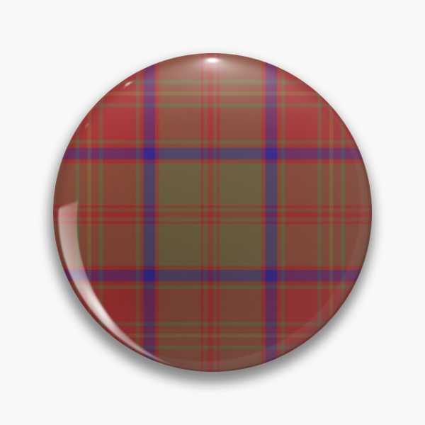 Crieff District tartan pinback button