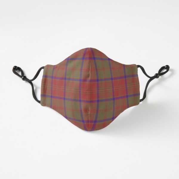 Crieff District tartan fitted face mask
