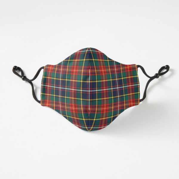Clan Crozier tartan fitted face mask